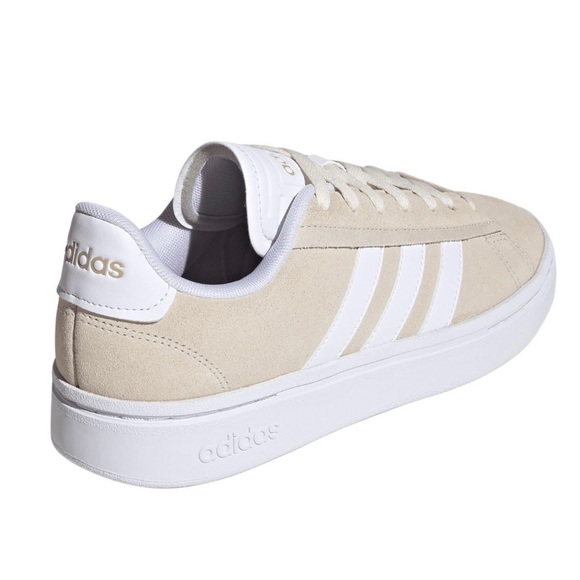 Adidas Grand Court Alpha Cloudfoam Retro Women's Low Top Shoes Sneaker OFF-WHITE - Picture 4 of 6